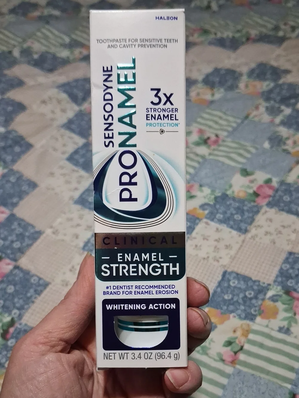 Sensodyne Pronamel Clinical Enamel Strength Whitening Action